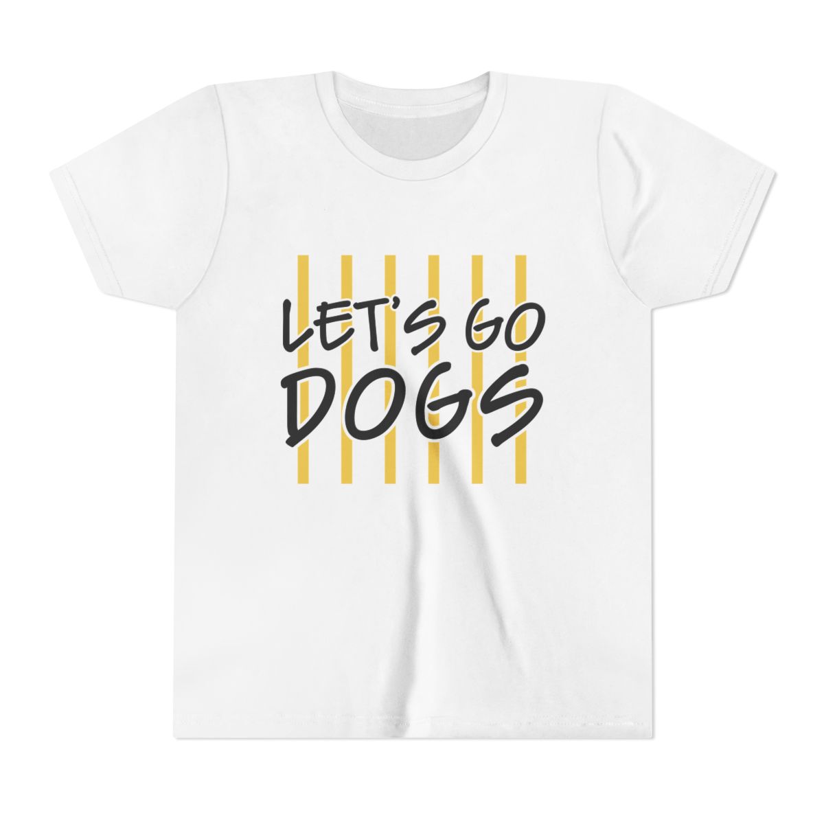 Let's Go Dogs Youth Bella Canvas T-Shirt mockup