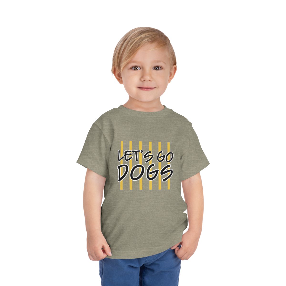 Let's Go Dogs Toddler Bella Canvas T-Shirt mockup