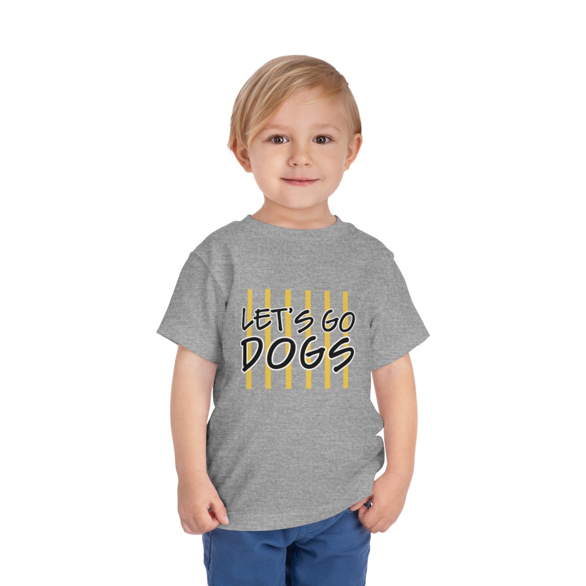 Let's Go Dogs Toddler Bella Canvas T-Shirt mockup
