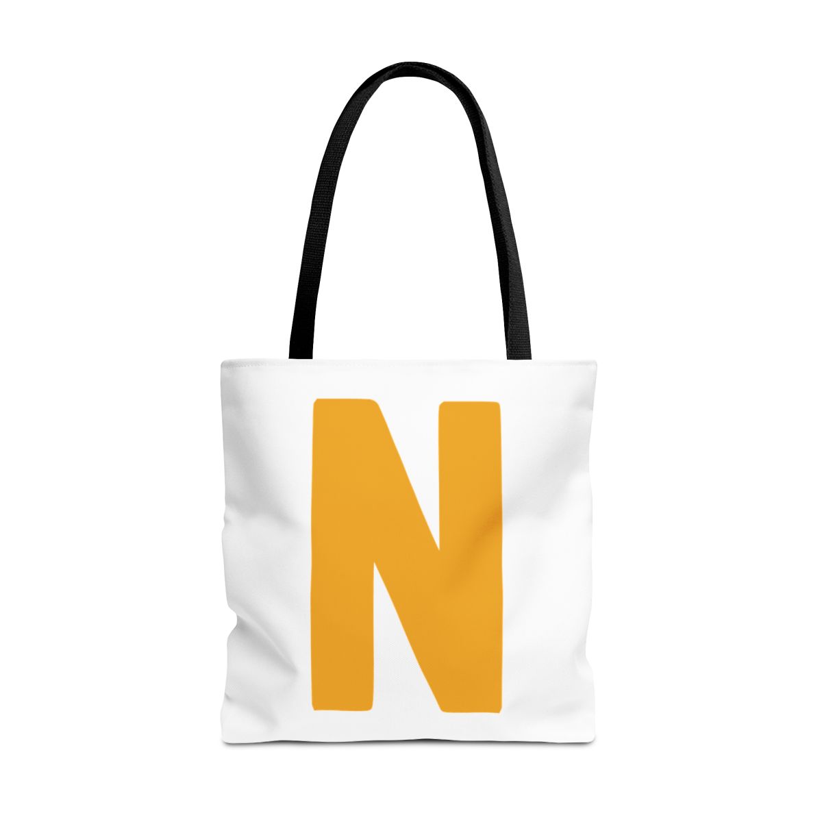 Bold N Yellow Gold Generic brand Tote Bag (AOP) mockup