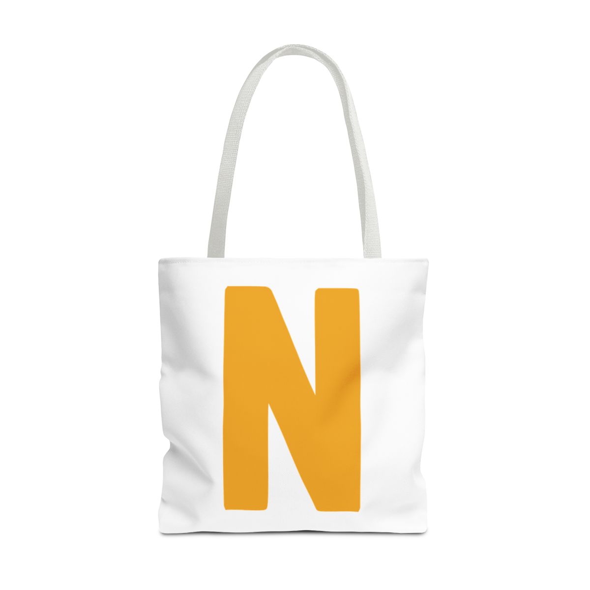 Bold N Yellow Gold Generic brand Tote Bag (AOP) mockup