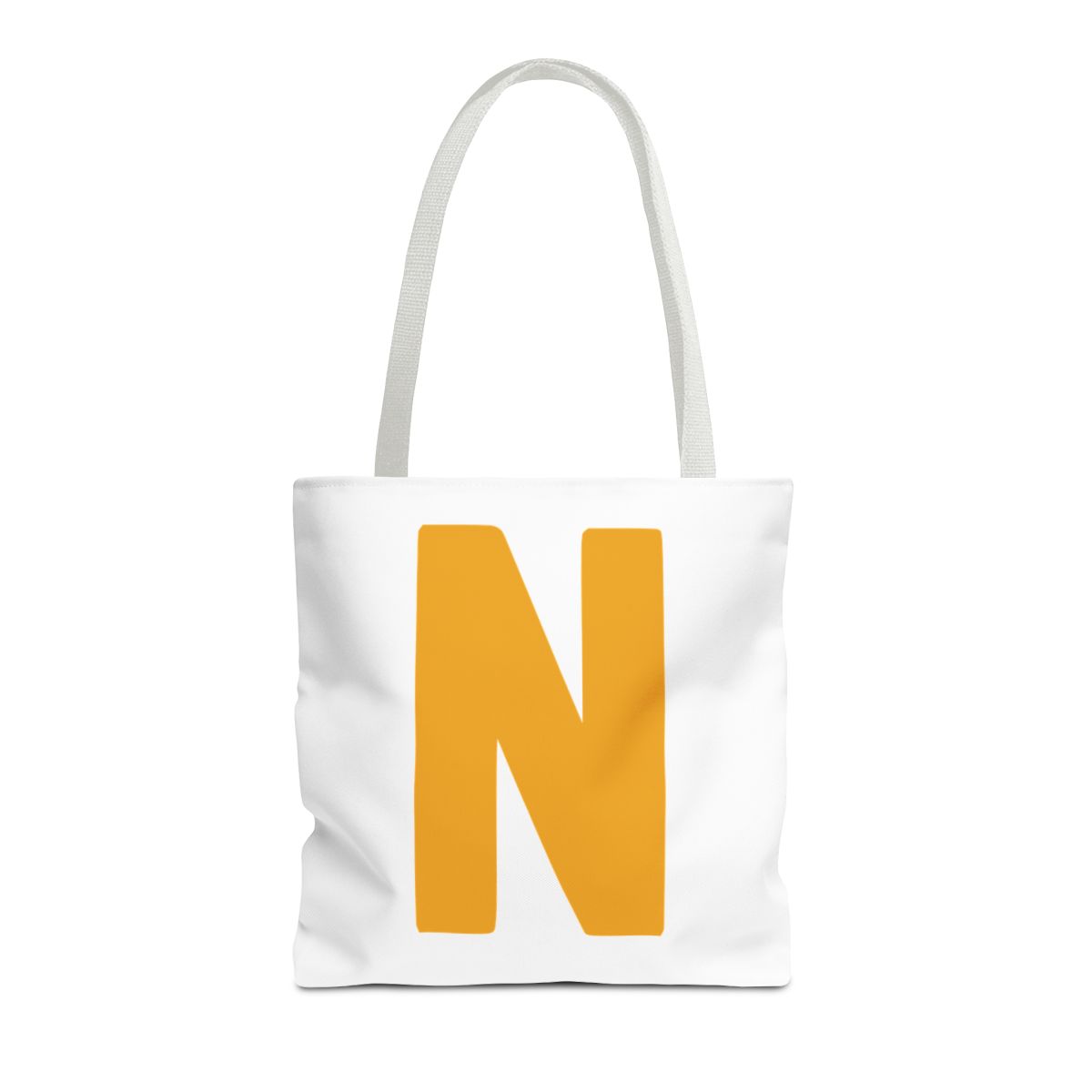 Bold N Yellow Gold Generic brand Tote Bag (AOP) mockup