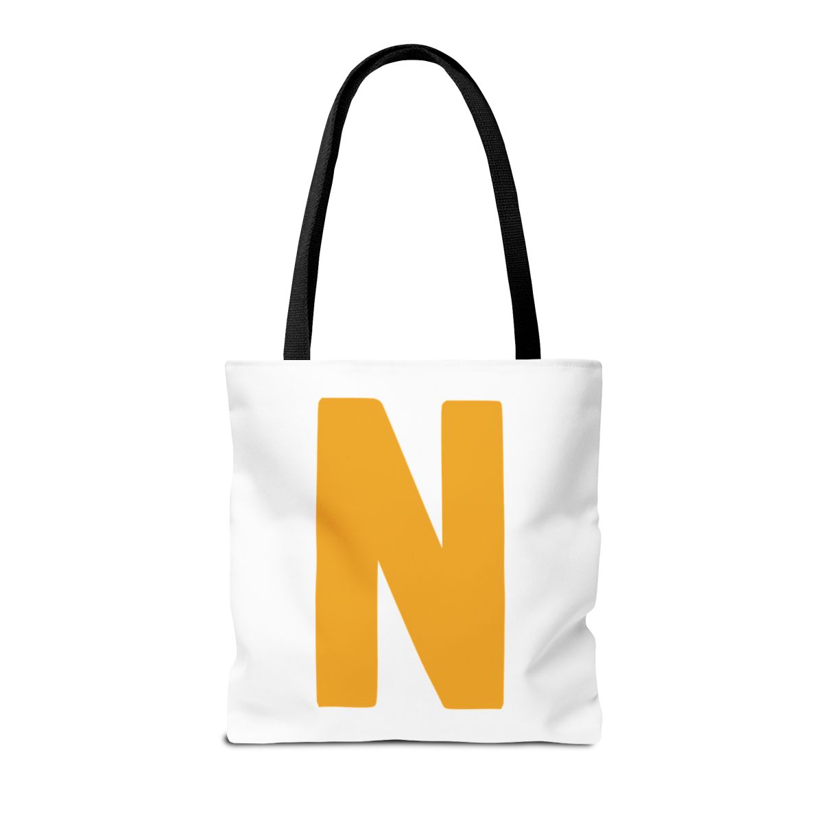 Bold N Yellow Gold Generic brand Tote Bag (AOP) mockup