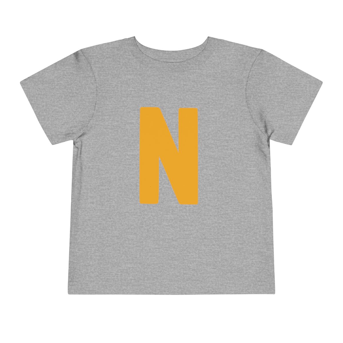 Bold N Yellow Gold Toddler Bella Canvas T-Shirt mockup