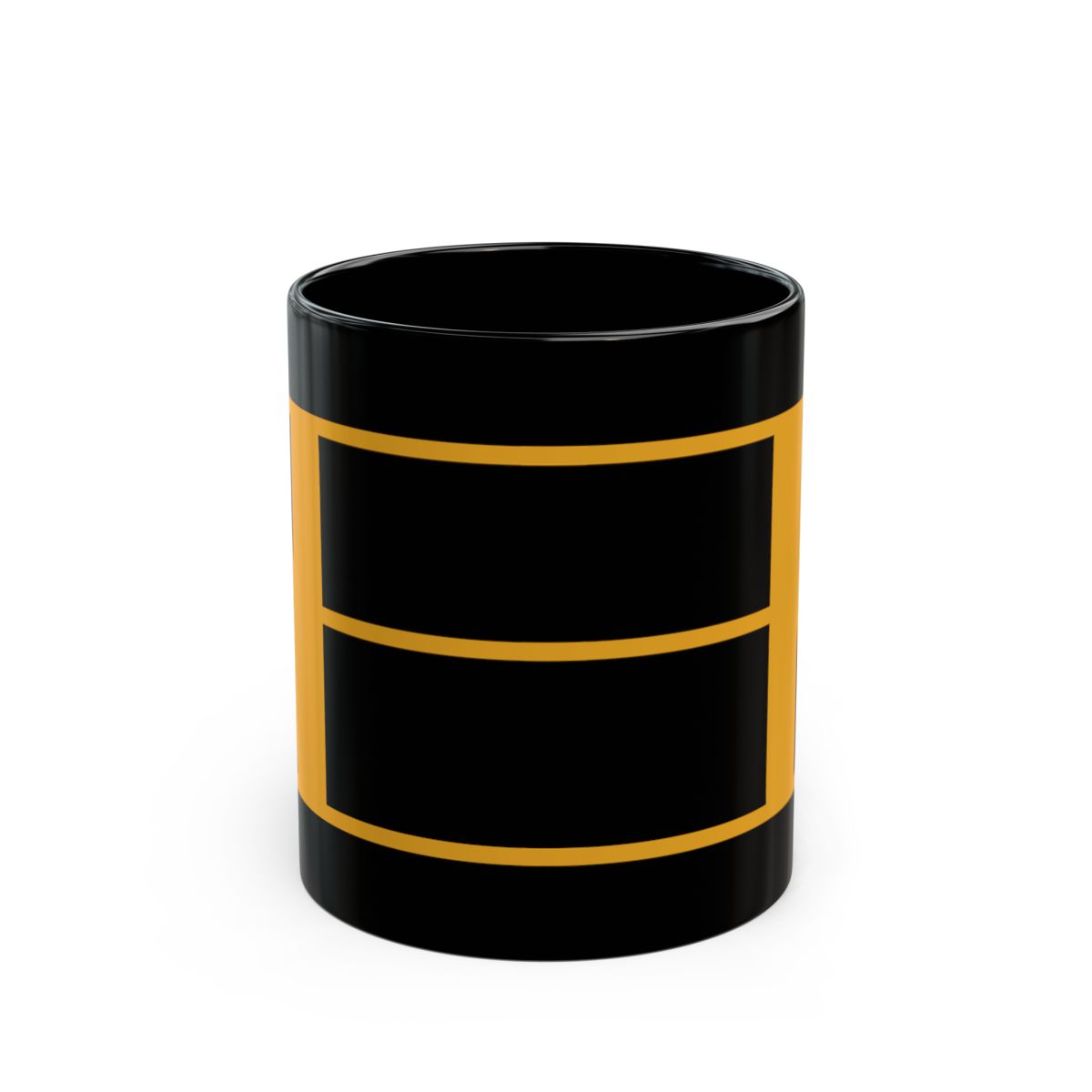Retro N Stripe Gold Mug mockup