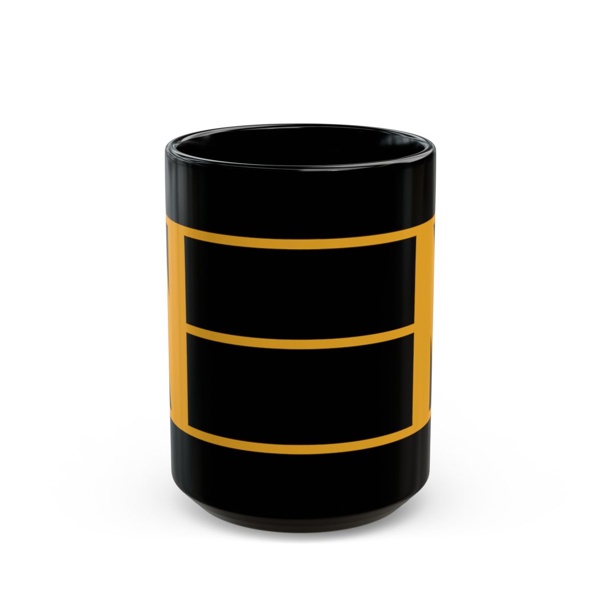 Retro N Stripe Gold Mug mockup