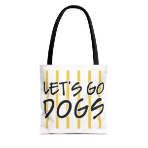 Let's Go Dogs Generic brand Tote Bag mockup