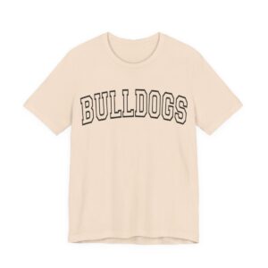 Bulldogs Hollow Black Adult T-Shirt mockup