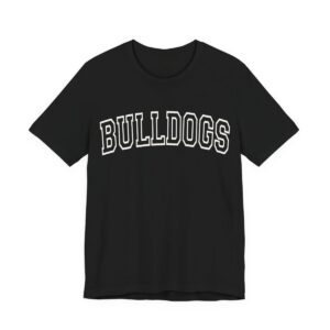 Bulldogs Hollow White Adult T-Shirt mockup