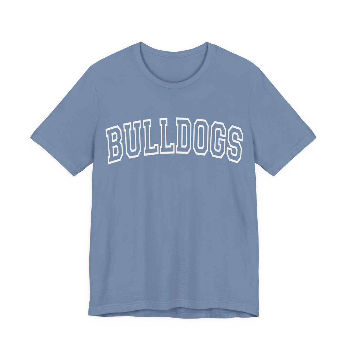 Bulldogs Hollow White Adult T-Shirt mockup