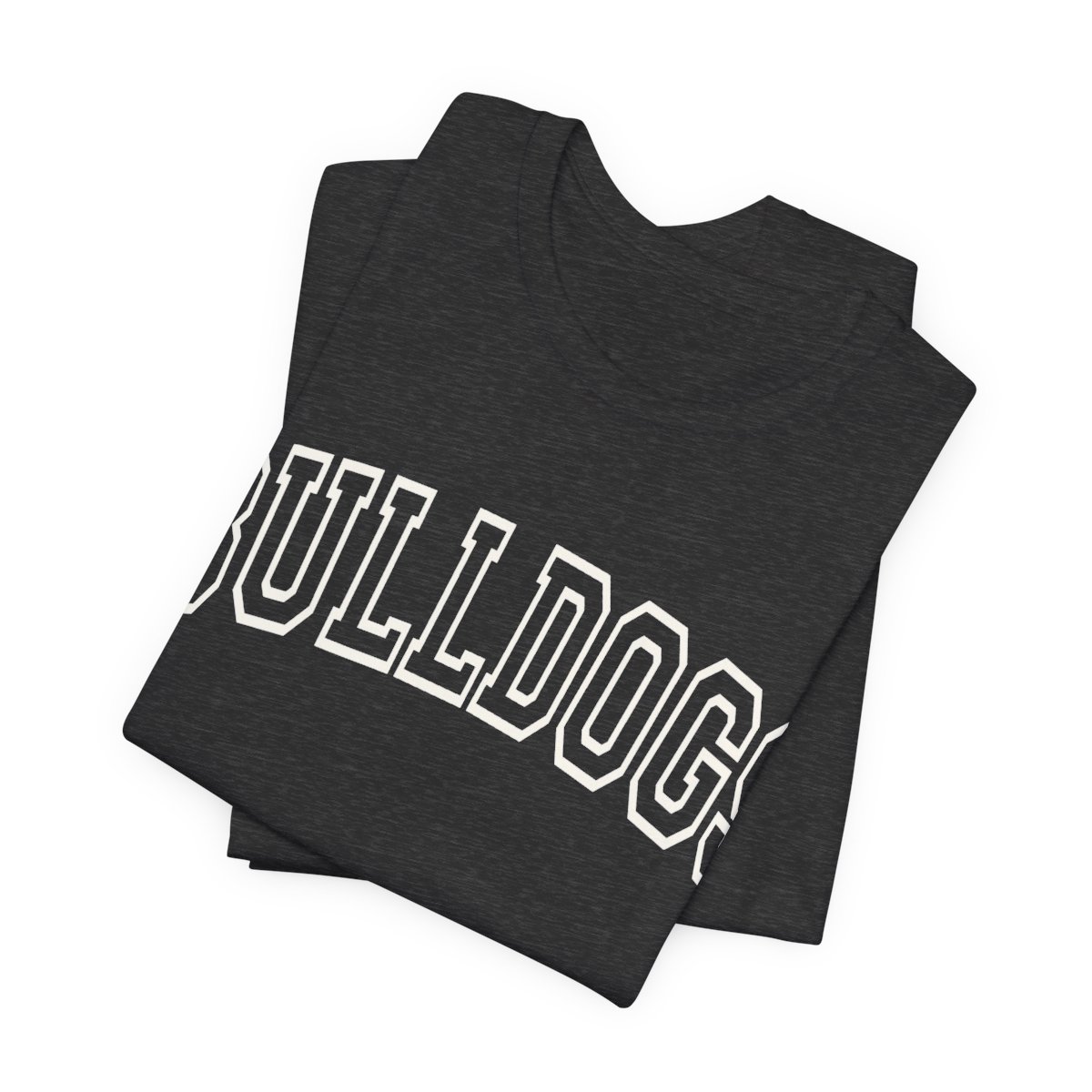 Bulldogs Hollow White Adult T-Shirt mockup
