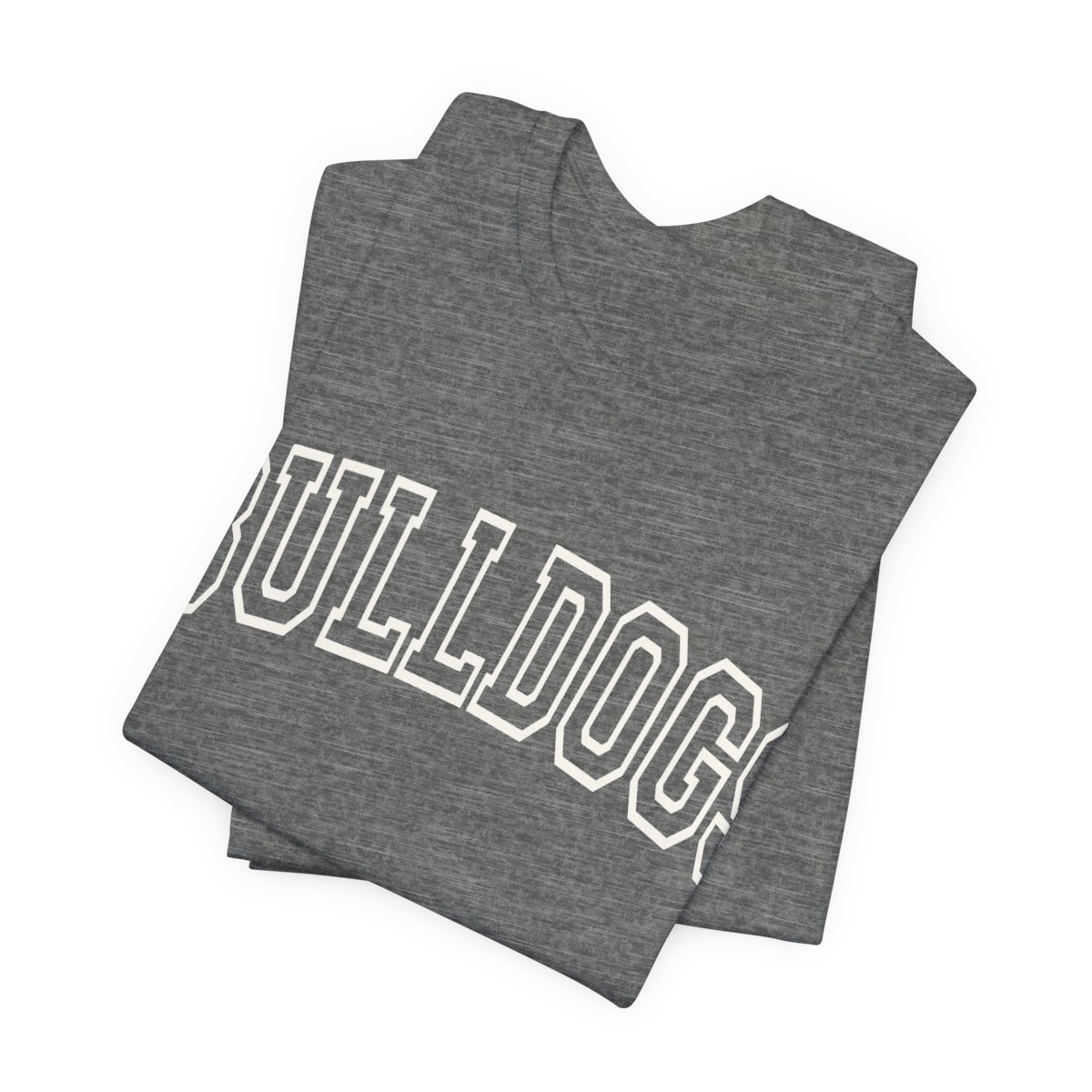 Bulldogs Hollow White Adult T-Shirt mockup