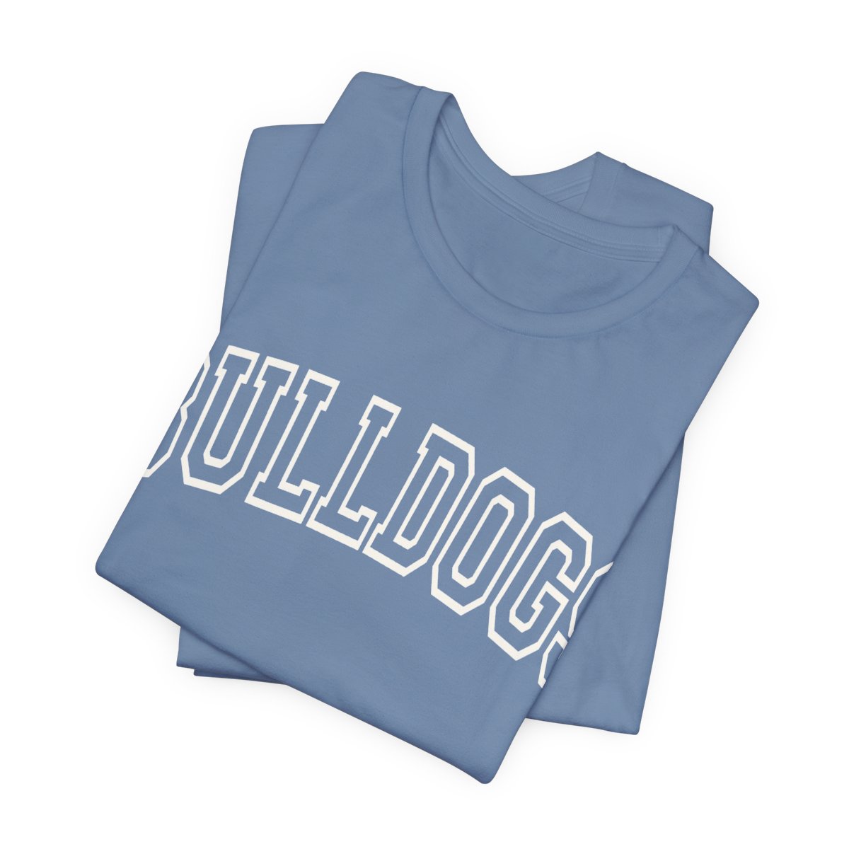 Bulldogs Hollow White Adult T-Shirt mockup
