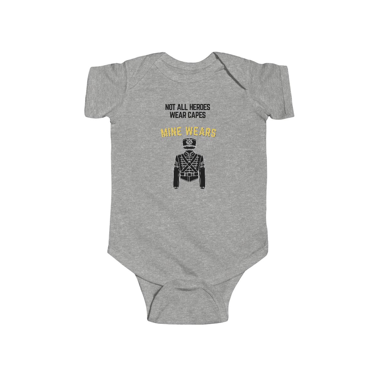 Hero Band Baby Rabbit Skins Bodysuit mockup