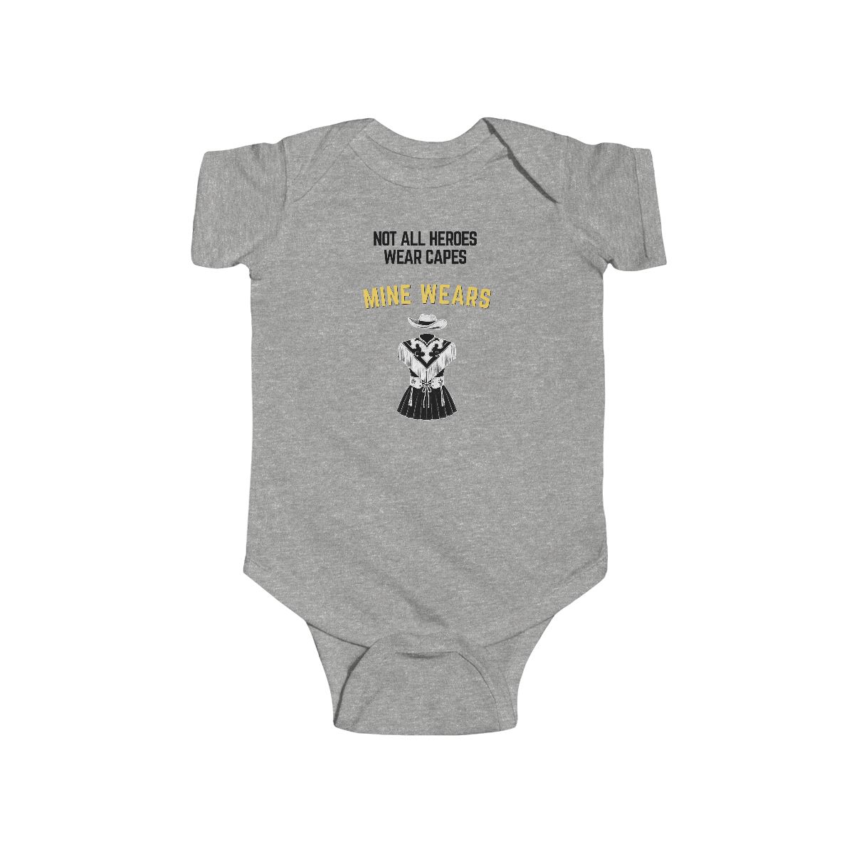 Hero Westernaire Baby Rabbit Skins Bodysuit mockup