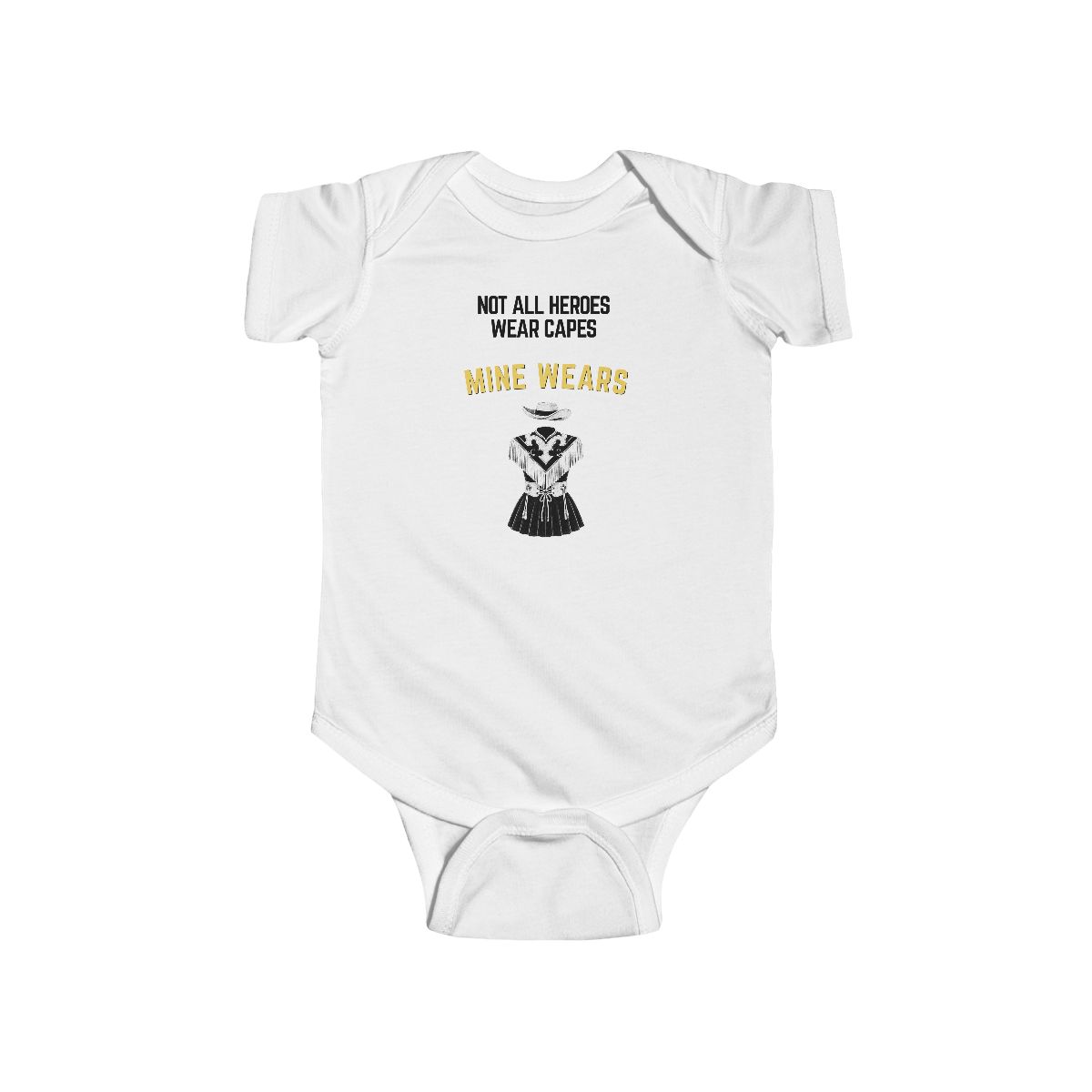 Hero Westernaire Baby Rabbit Skins Bodysuit mockup