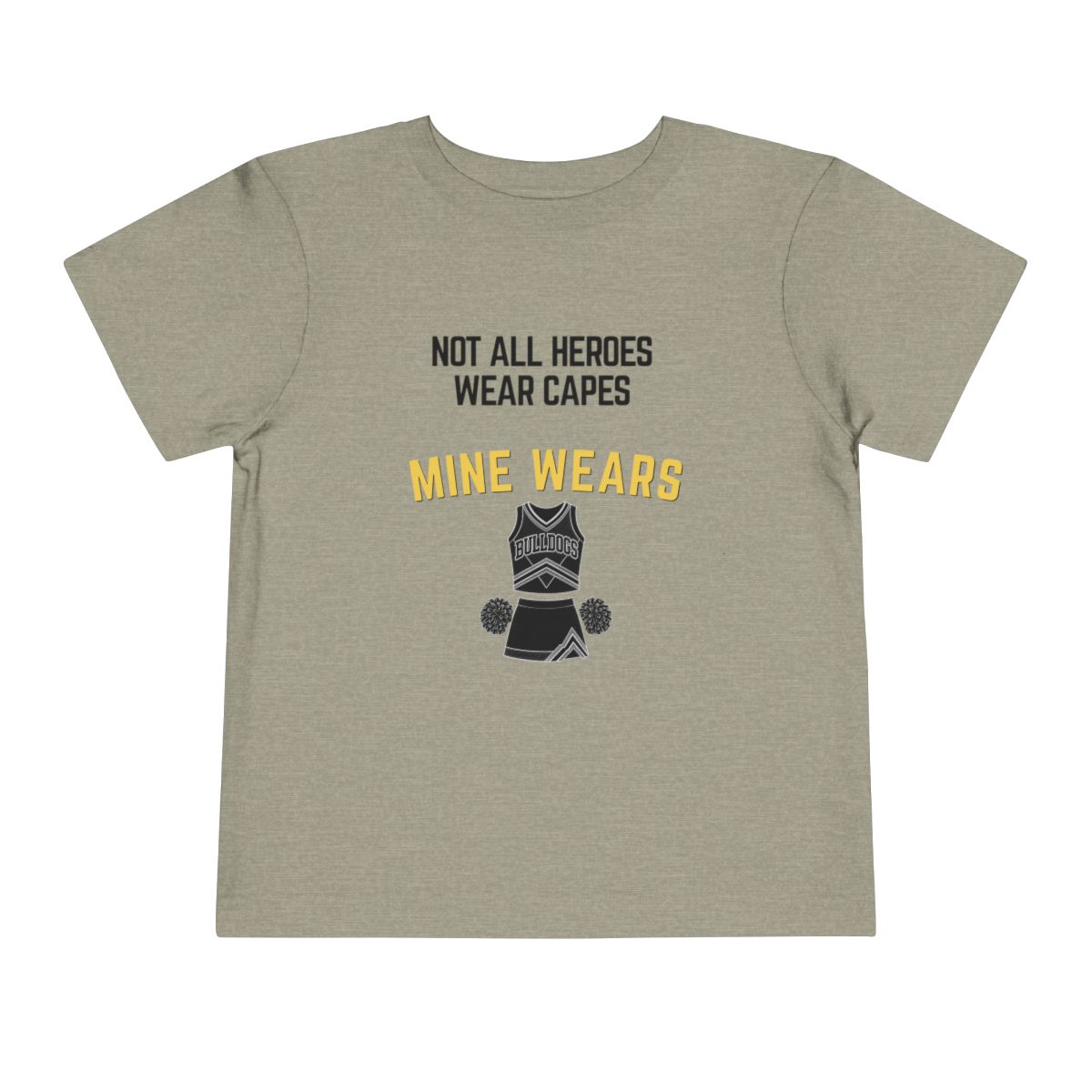 Hero Cheer Toddler Bella Canvas T-Shirt mockup