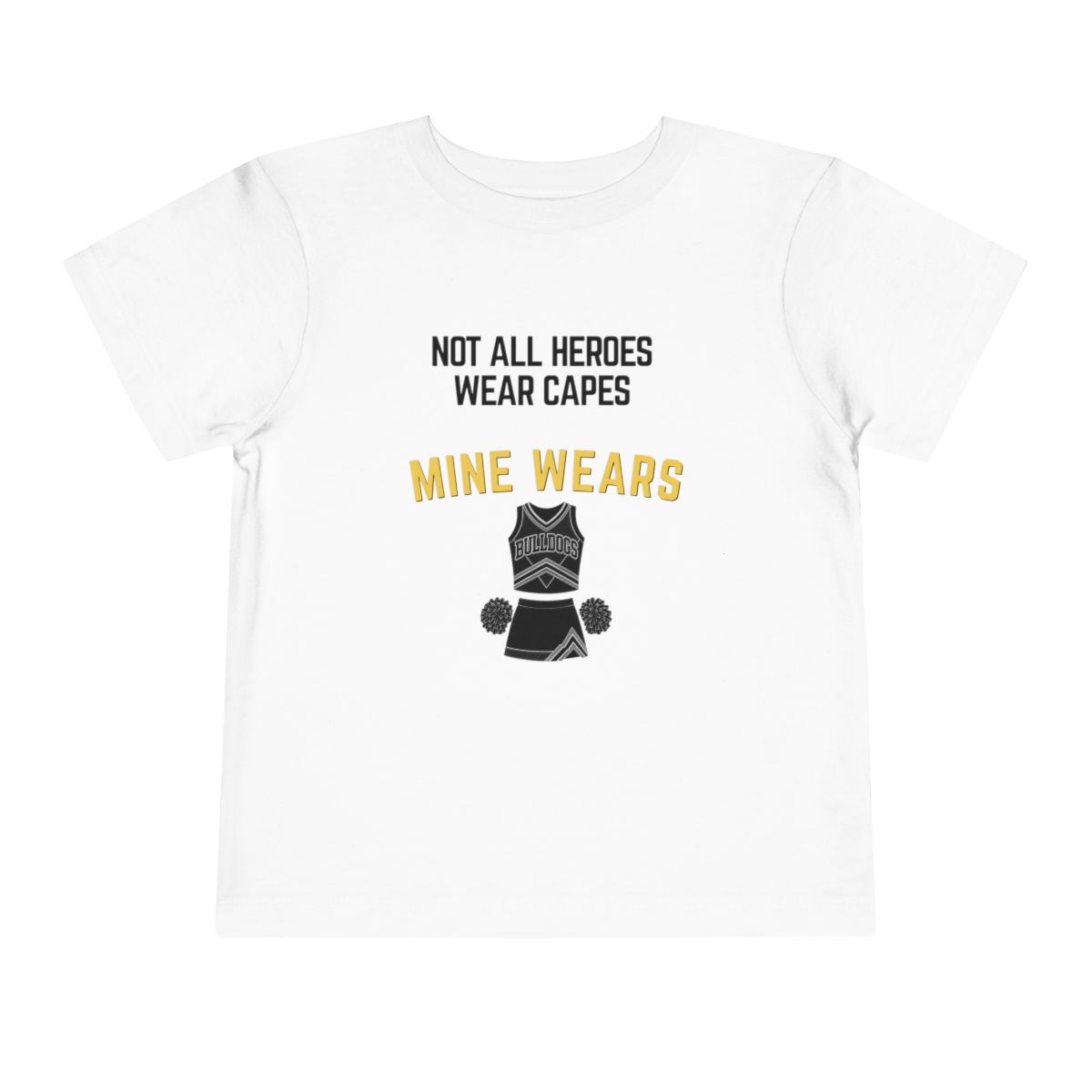 Hero Cheer Toddler Bella Canvas T-Shirt mockup
