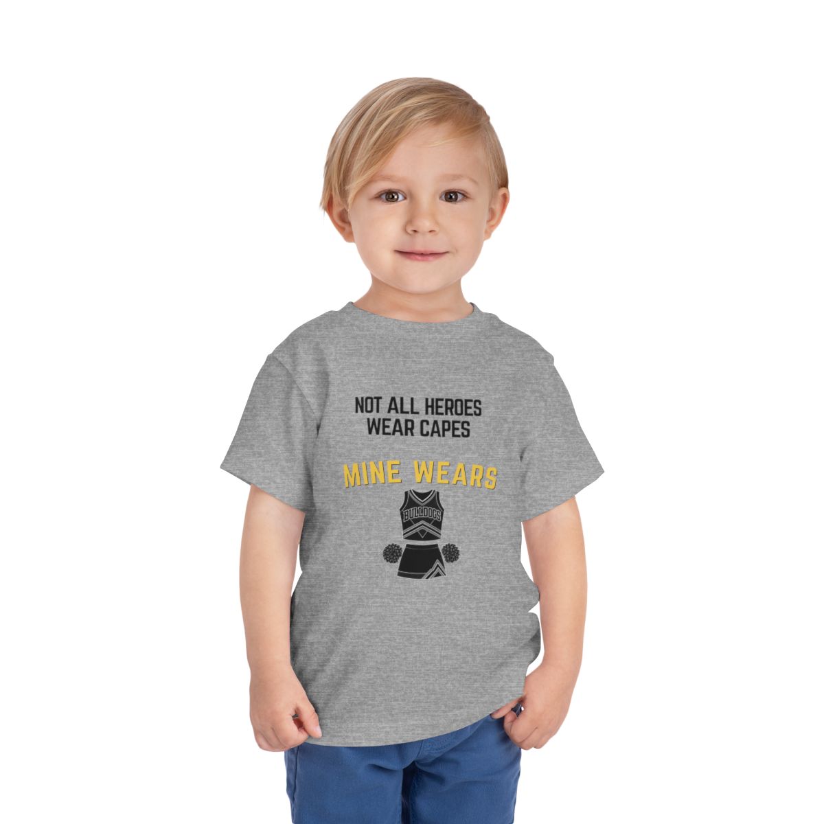 Hero Cheer Toddler Bella Canvas T-Shirt mockup