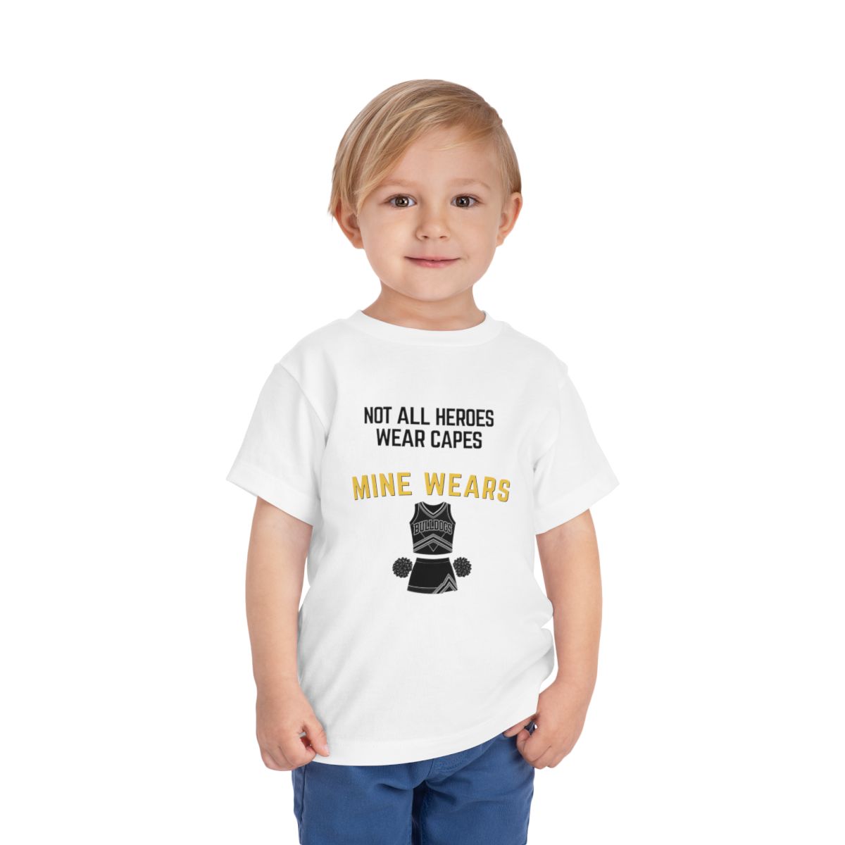 Hero Cheer Toddler Bella Canvas T-Shirt mockup