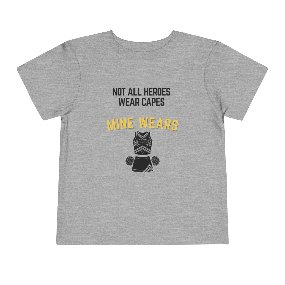 Hero Cheer Toddler Bella Canvas T-Shirt mockup