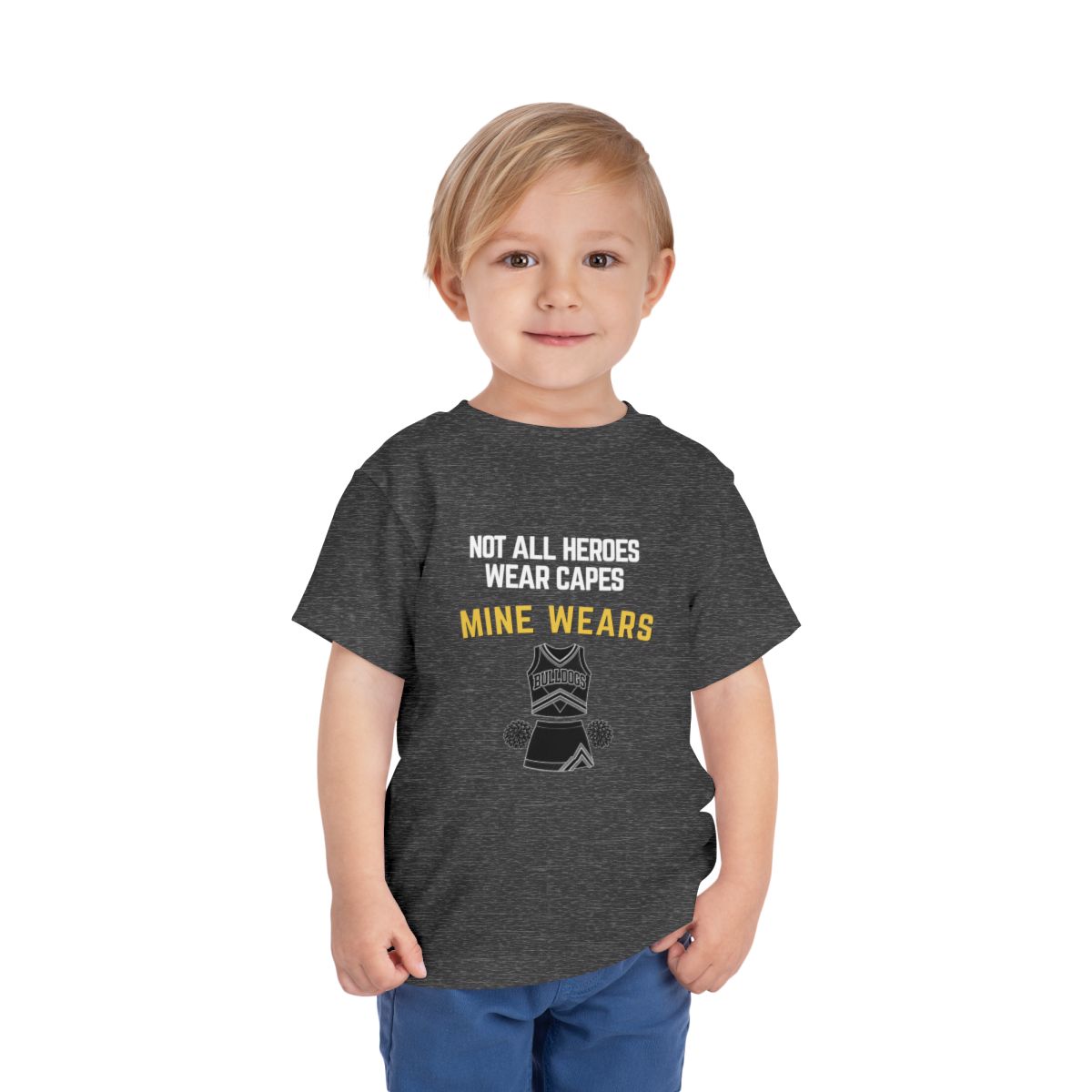Hero Cheer Toddler Bella Canvas T-Shirt mockup