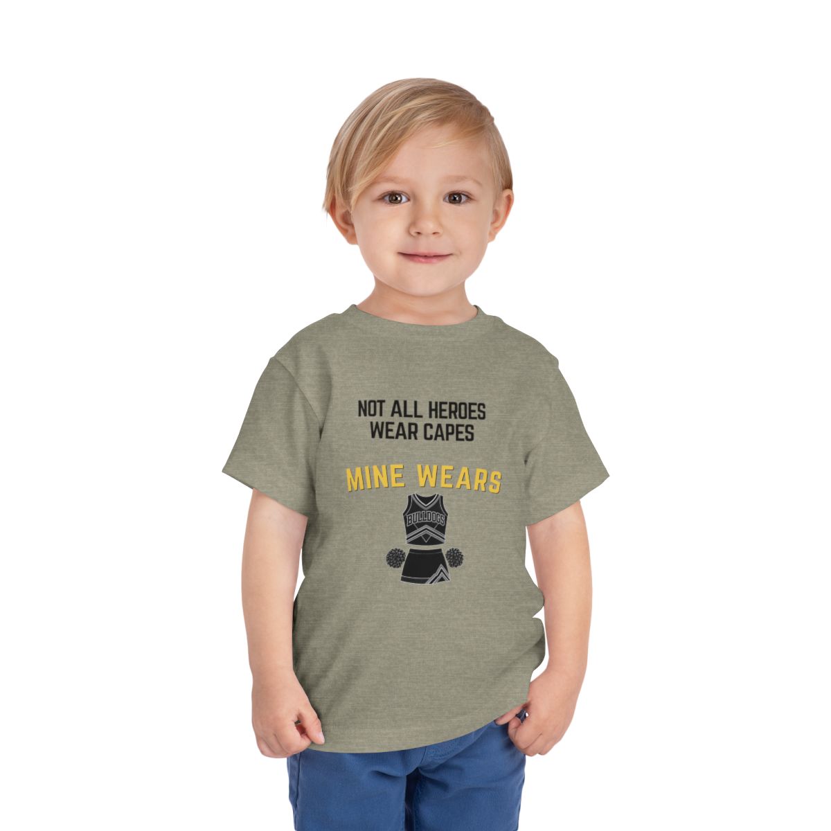 Hero Cheer Toddler Bella Canvas T-Shirt mockup