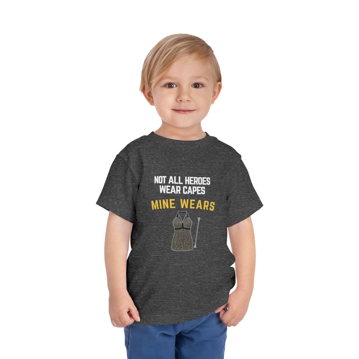 Hero Twirl Toddler Bella Canvas T-Shirt mockup