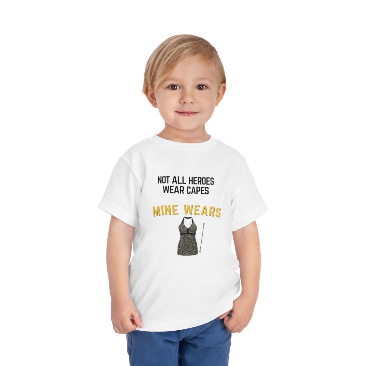 Hero Twirl Toddler Bella Canvas T-Shirt mockup