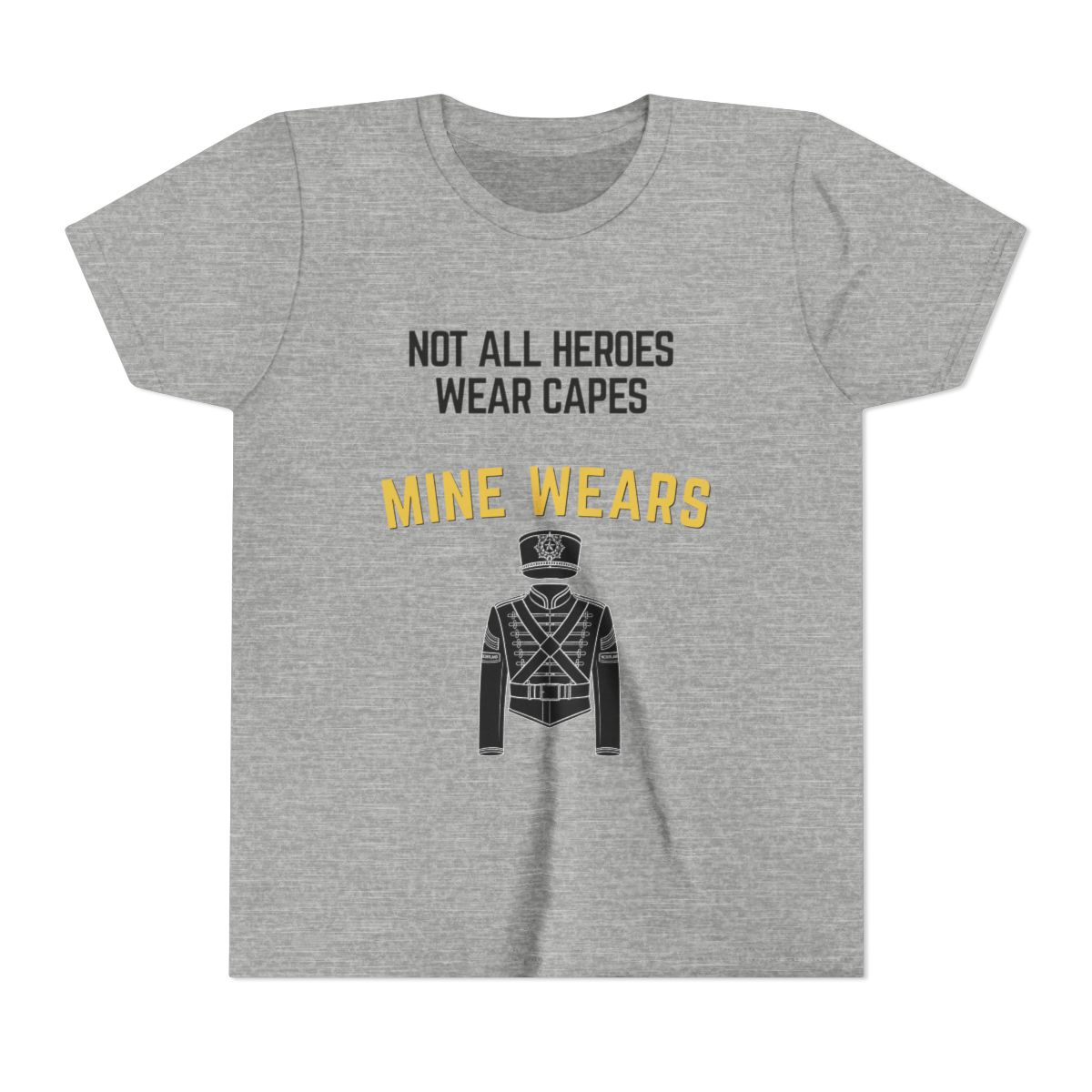 Hero Band Youth Bella Canvas T-Shirt mockup