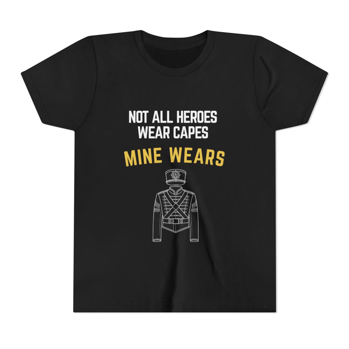Hero Band Youth Bella Canvas T-Shirt mockup