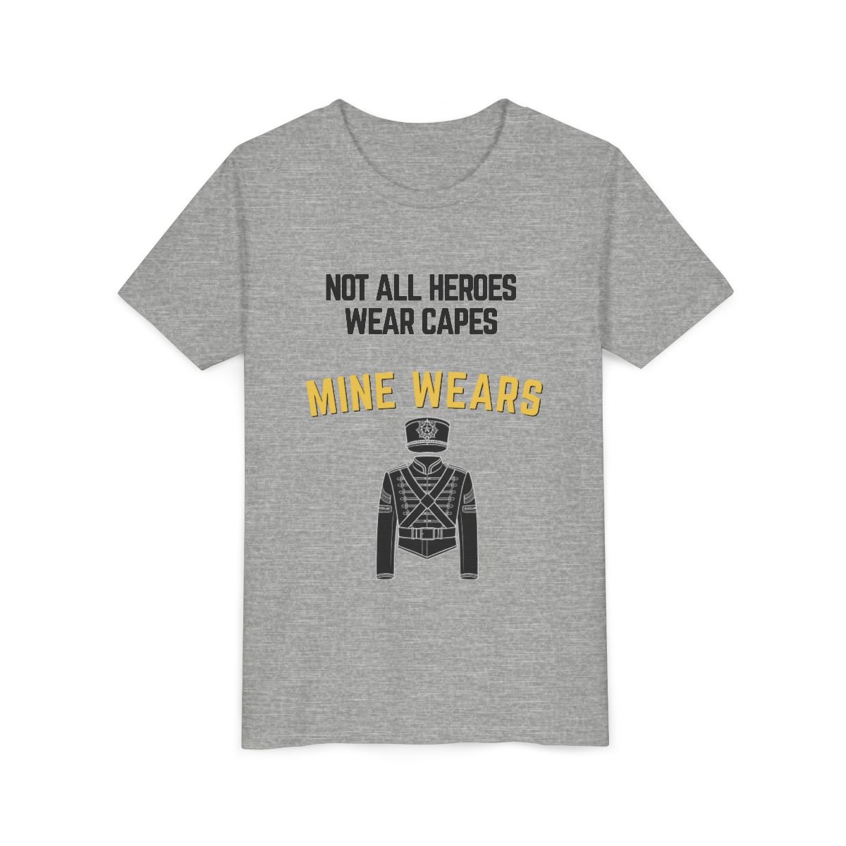 Hero Band Youth Bella Canvas T-Shirt mockup
