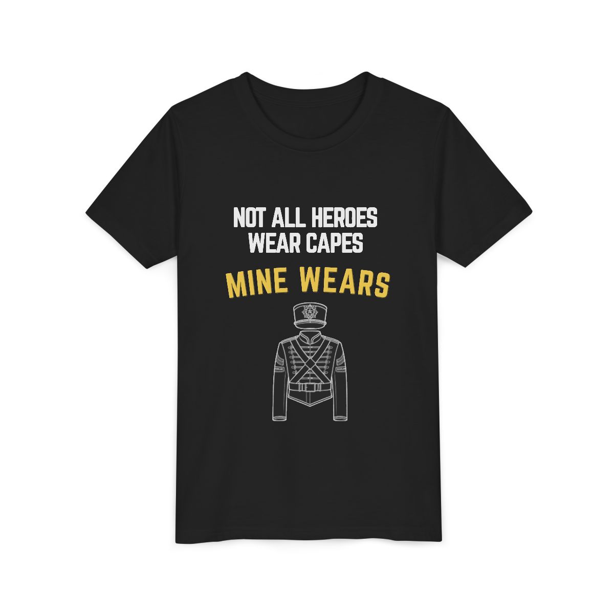 Hero Band Youth Bella Canvas T-Shirt mockup