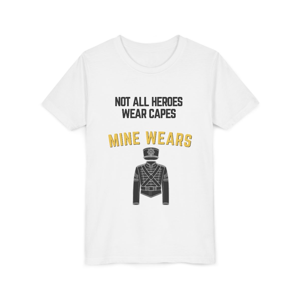 Hero Band Youth Bella Canvas T-Shirt mockup