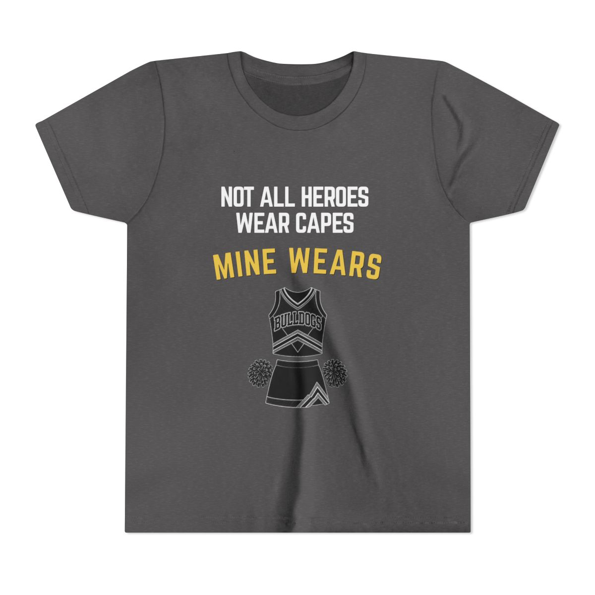 Hero Cheer Youth Bella Canvas T-Shirt mockup