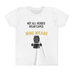 Hero Cheer Youth Bella Canvas T-Shirt mockup