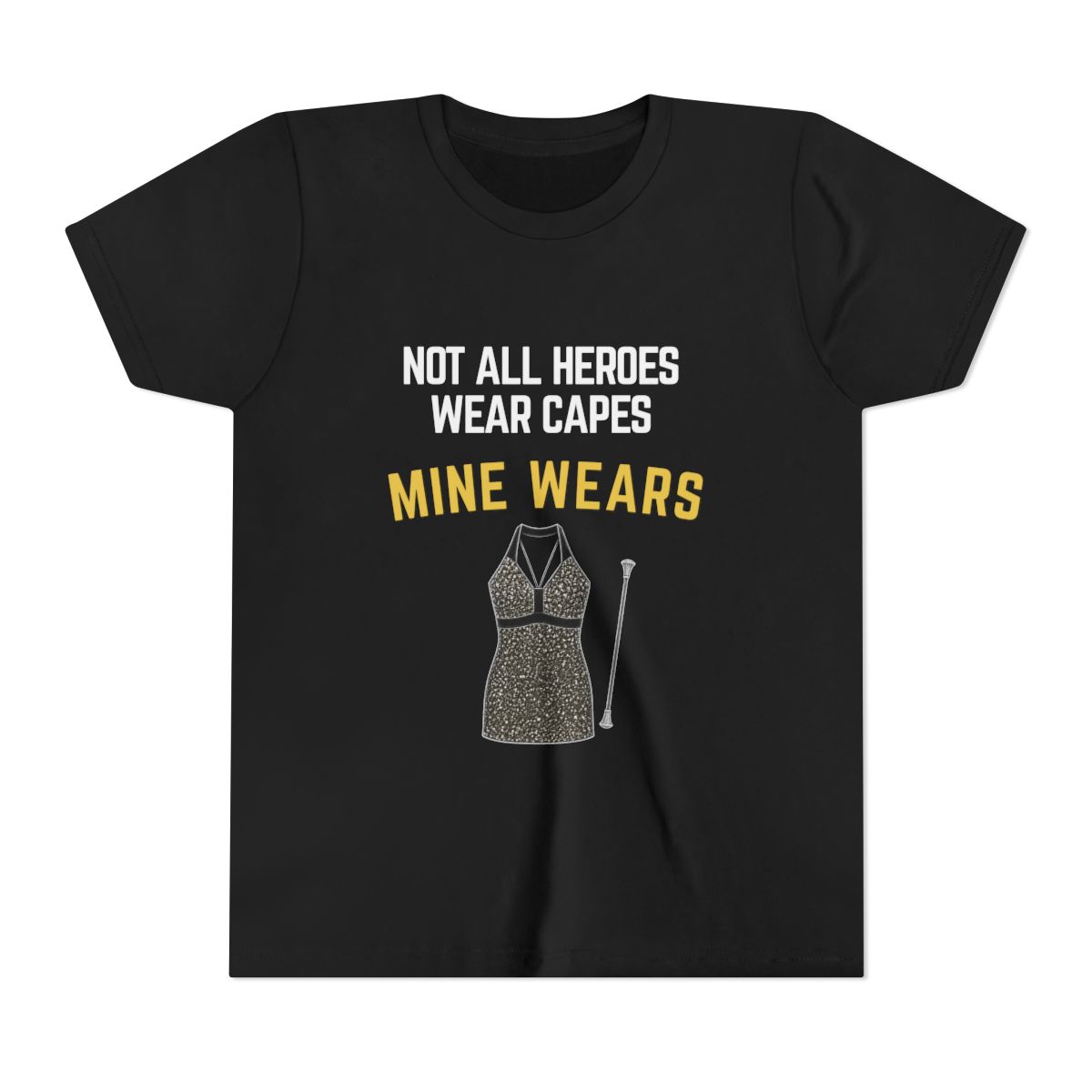Hero Twirl Youth Bella Canvas T-Shirt mockup