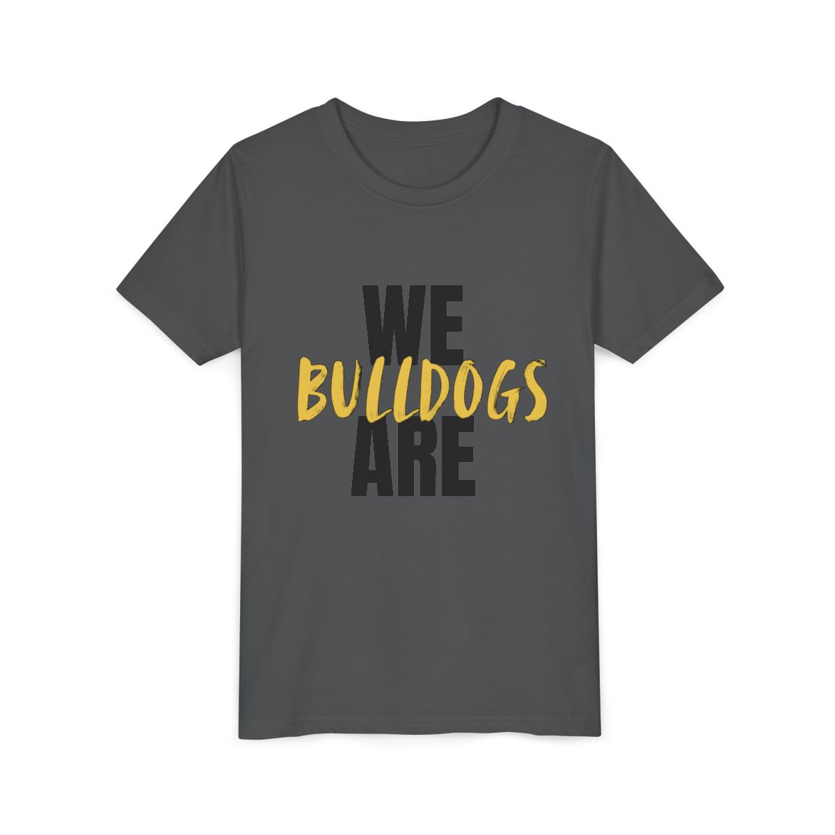 We Are Bulldogs Youth Bella Canvas T-Shirt mockup